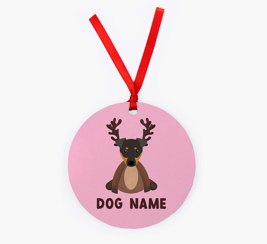 Reindog: Personalized {breedFullName} Christmas Decoration