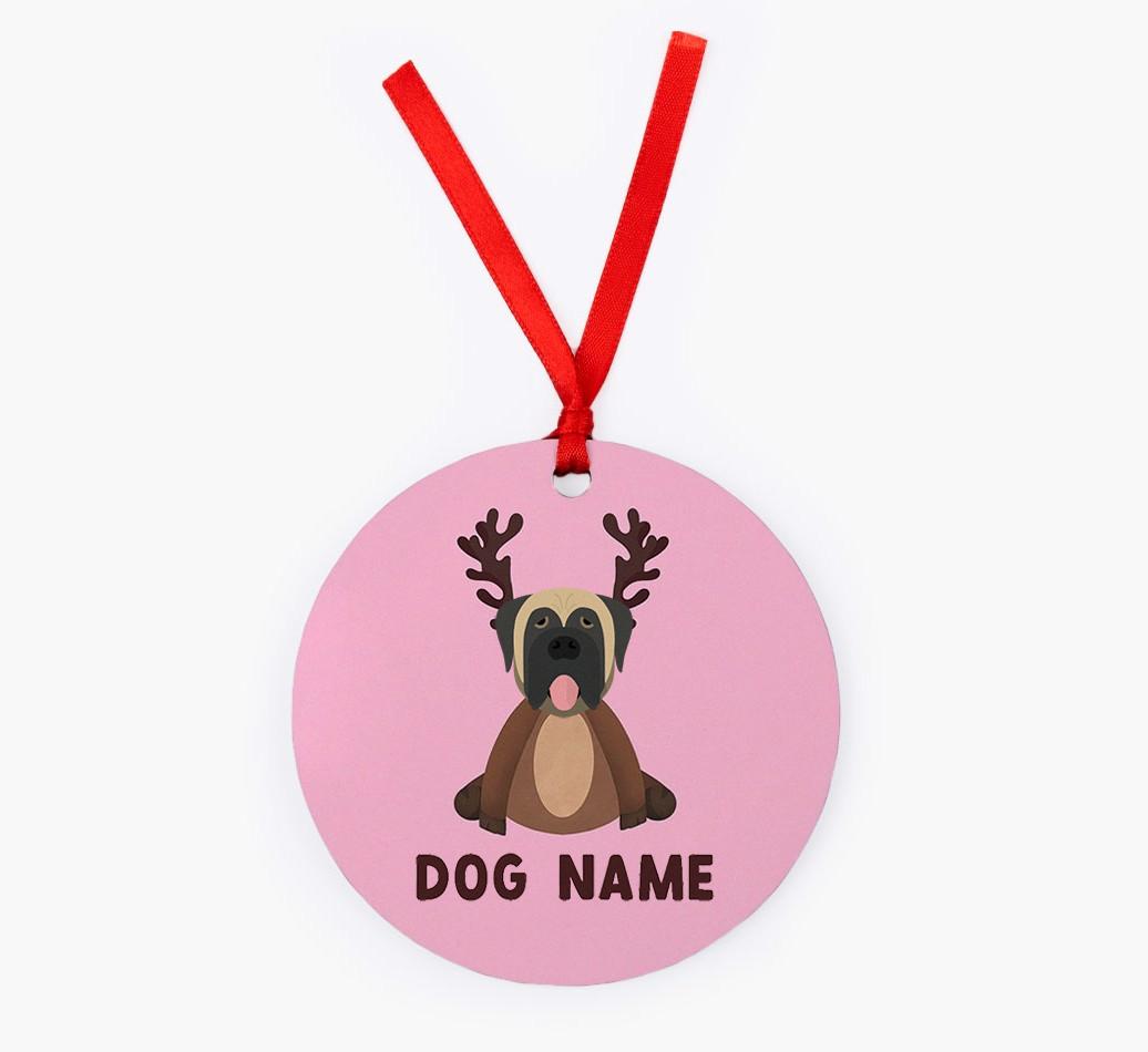 Reindog: Personalized {breedFullName} Christmas Decoration