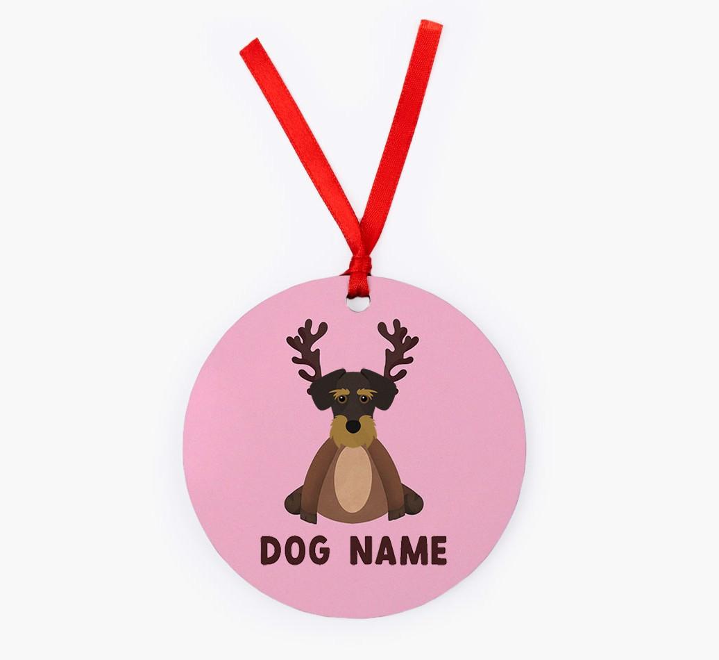 Reindog: Personalized {breedFullName} Christmas Decoration