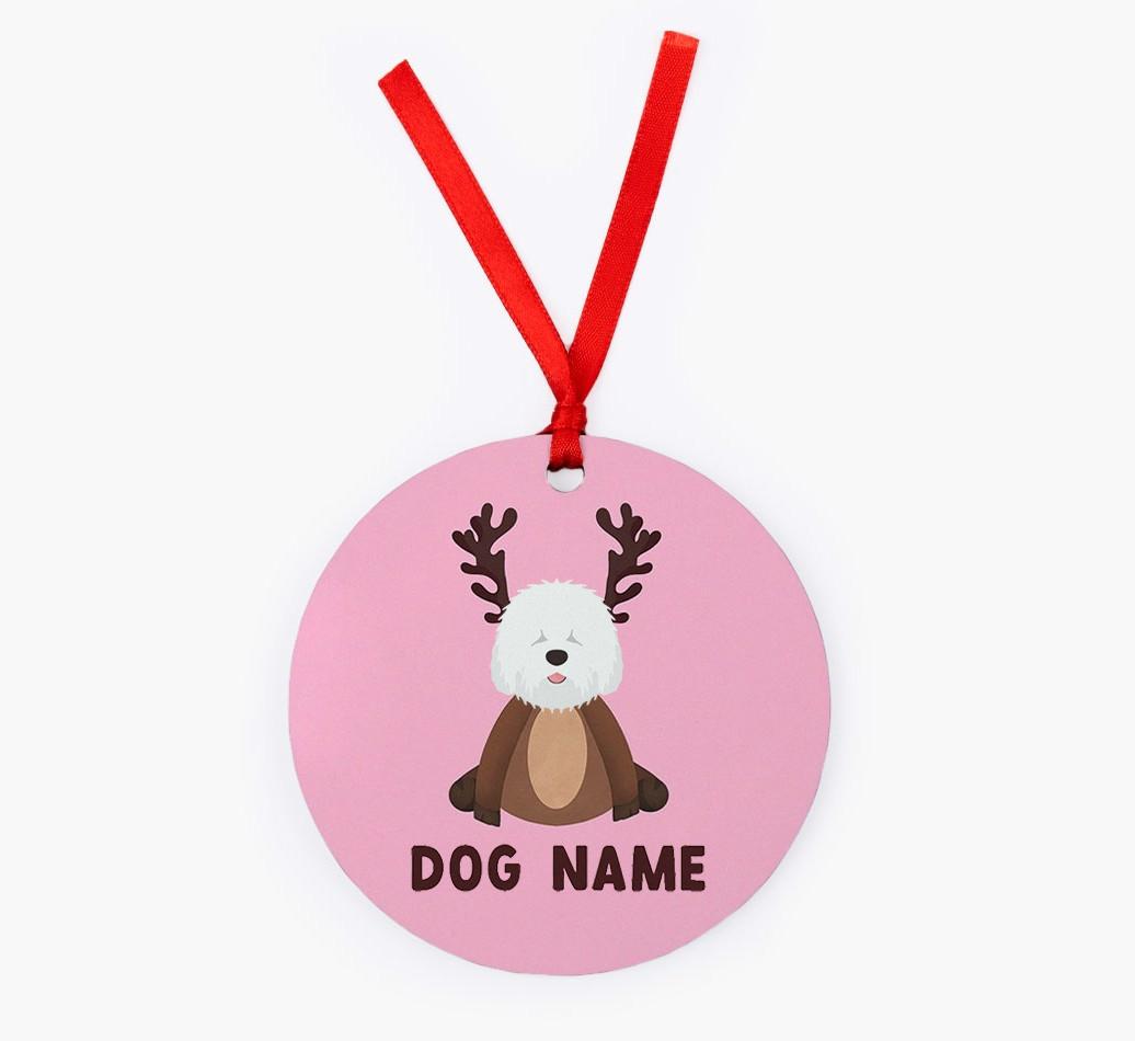 Reindog: Personalized {breedFullName} Christmas Decoration