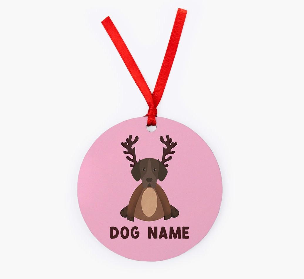 Reindog: Personalized {breedFullName} Christmas Decoration