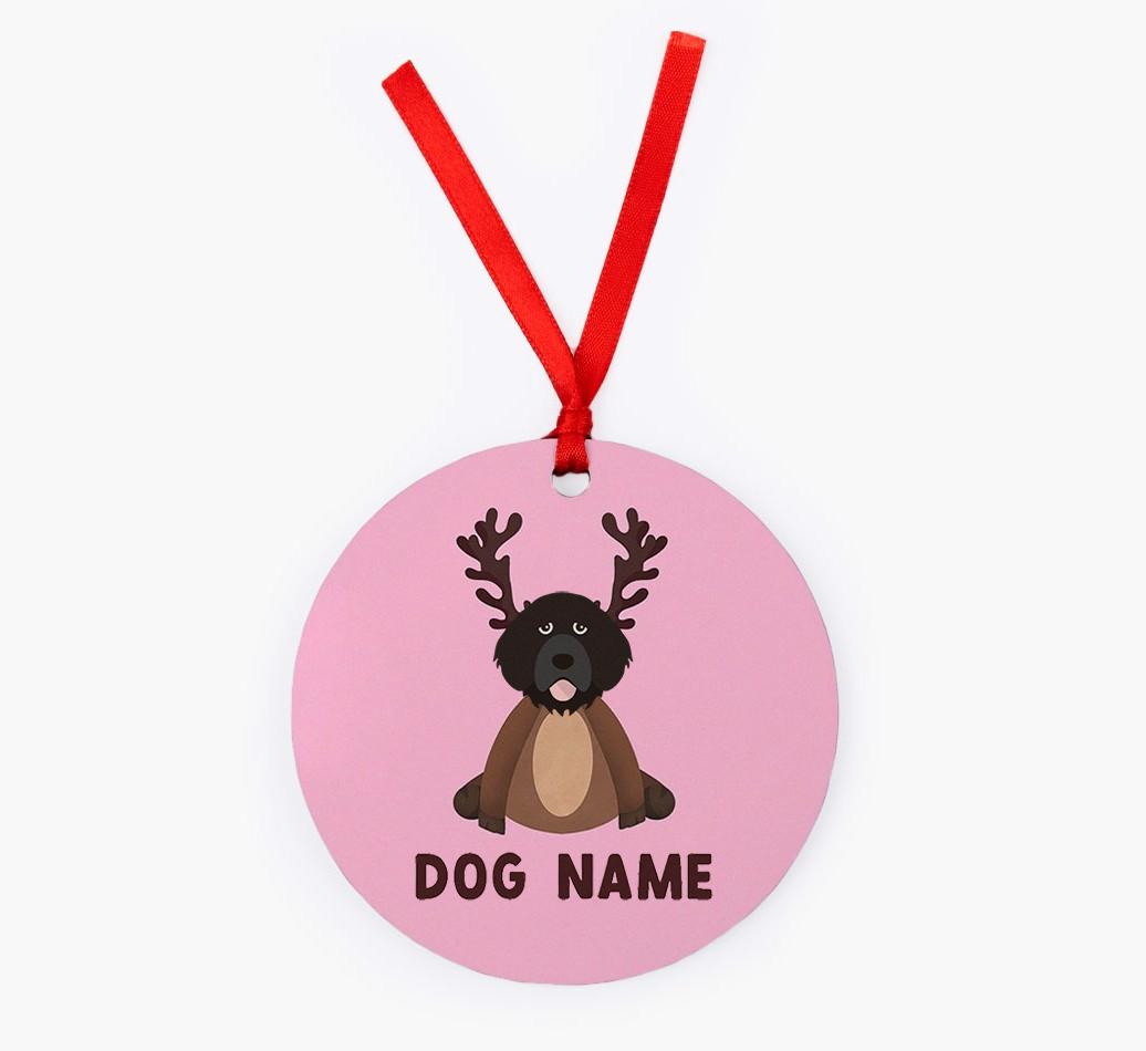 Reindog: Personalized {breedFullName} Christmas Decoration