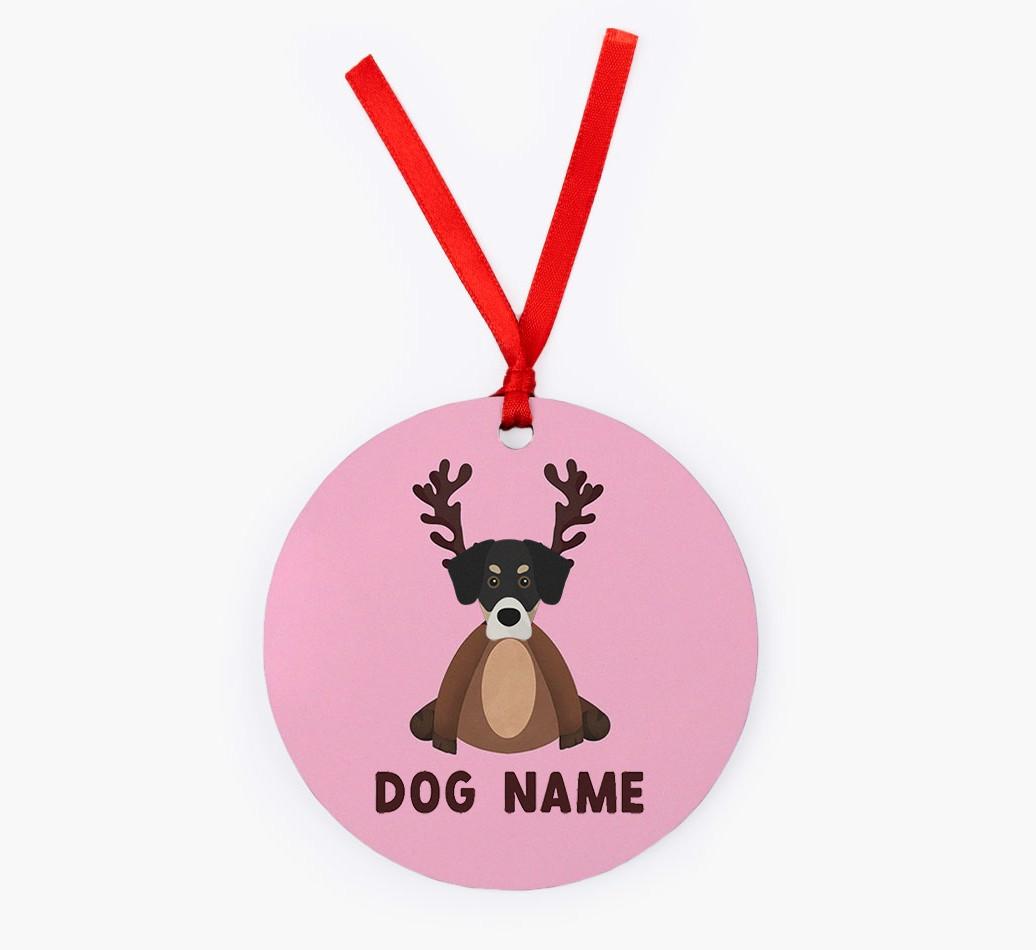 Reindog: Personalized {breedFullName} Christmas Decoration