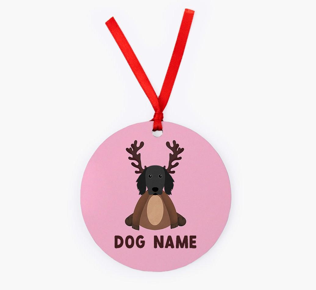 Reindog: Personalized {breedFullName} Christmas Decoration