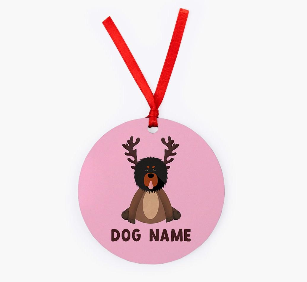 Reindog: Personalized {breedFullName} Christmas Decoration
