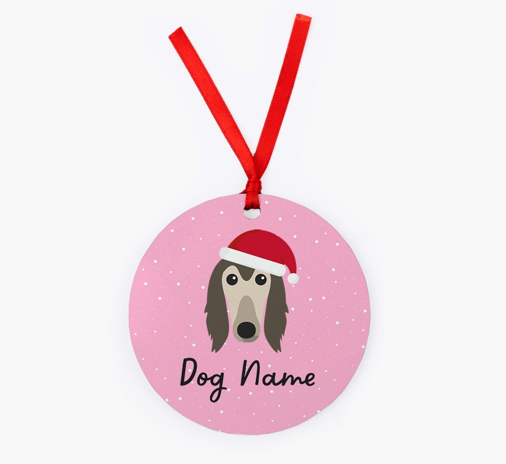 Snow: Personalized {breedFullName} Christmas Decoration