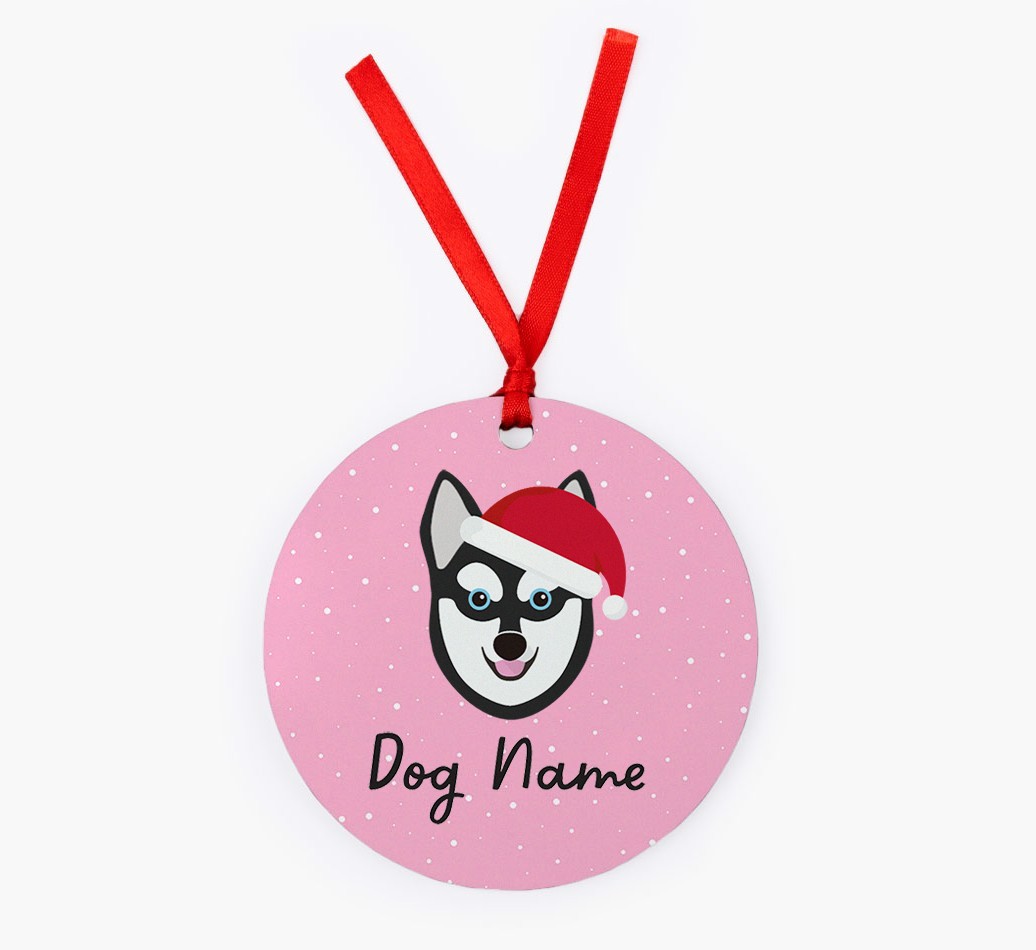 Snow: Personalized {breedFullName} Christmas Decoration