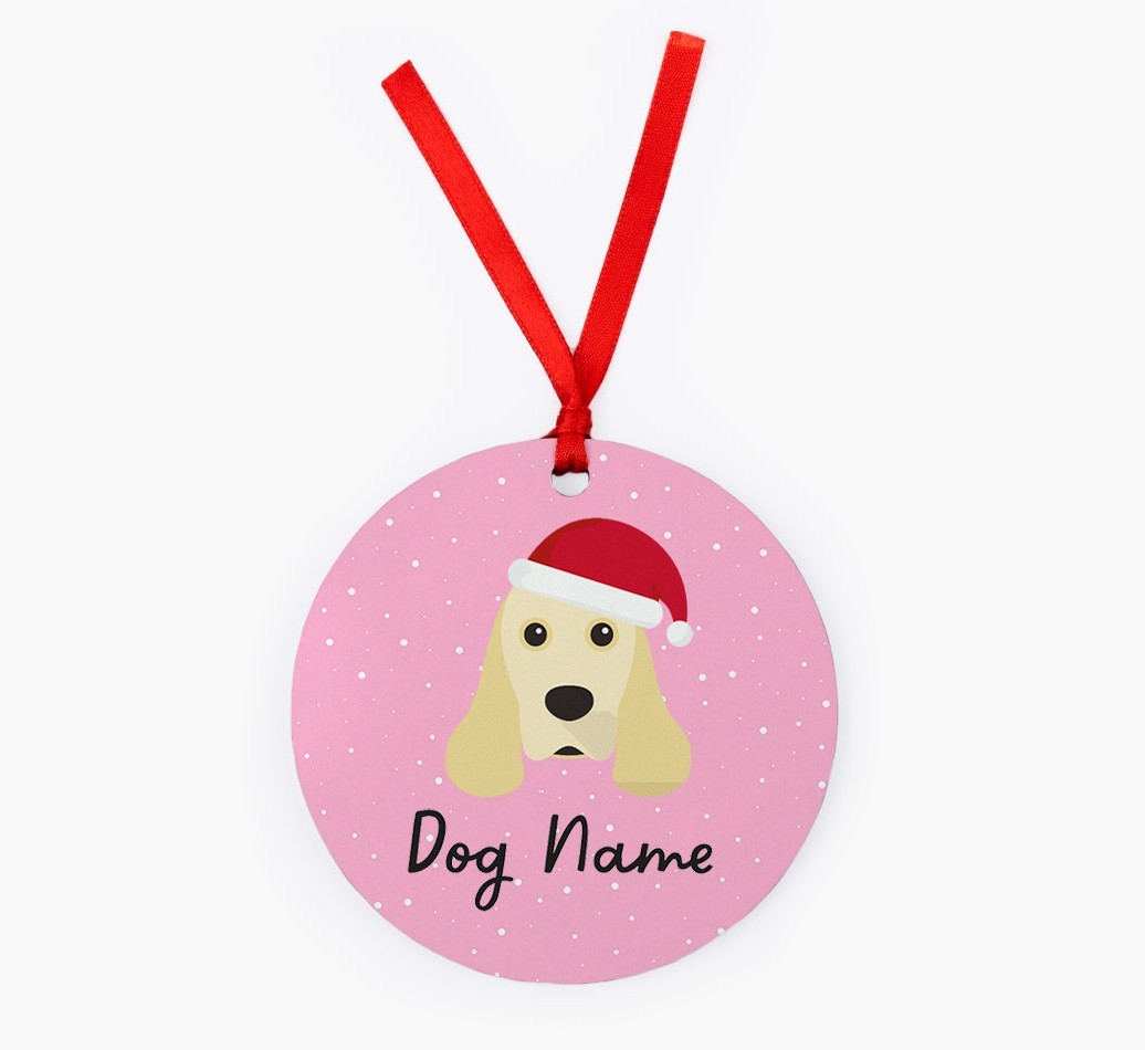 Snow: Personalized {breedFullName} Christmas Decoration