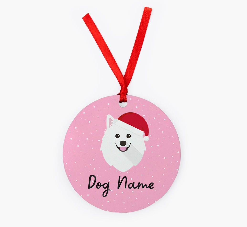 Snow: Personalised {breedFullName} Christmas Decoration