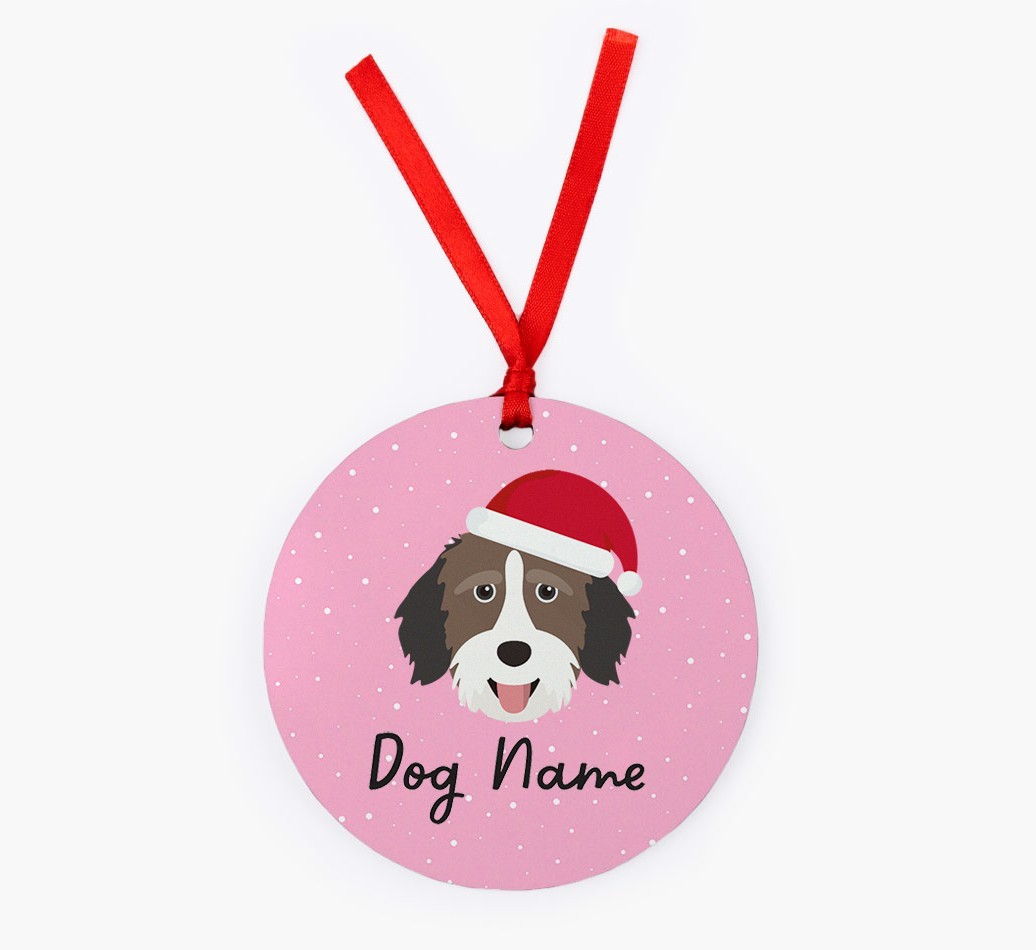 Snow: Personalized {breedFullName} Christmas Decoration