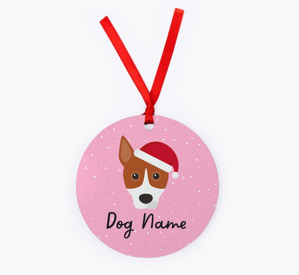 Snow: Personalized {breedFullName} Christmas Decoration
