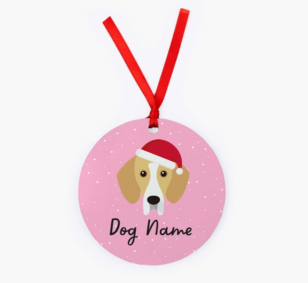 Snow: Personalized {breedFullName} Christmas Decoration