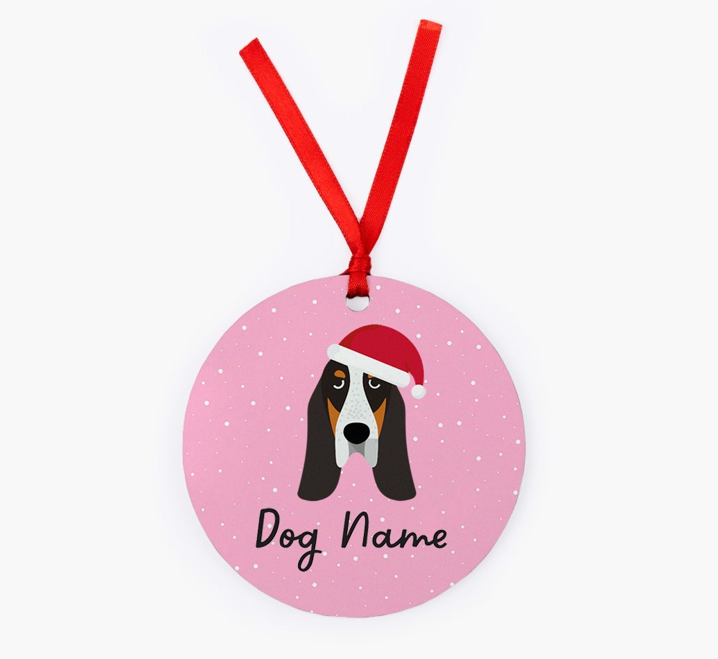 Snow: Personalized {breedFullName} Christmas Decoration