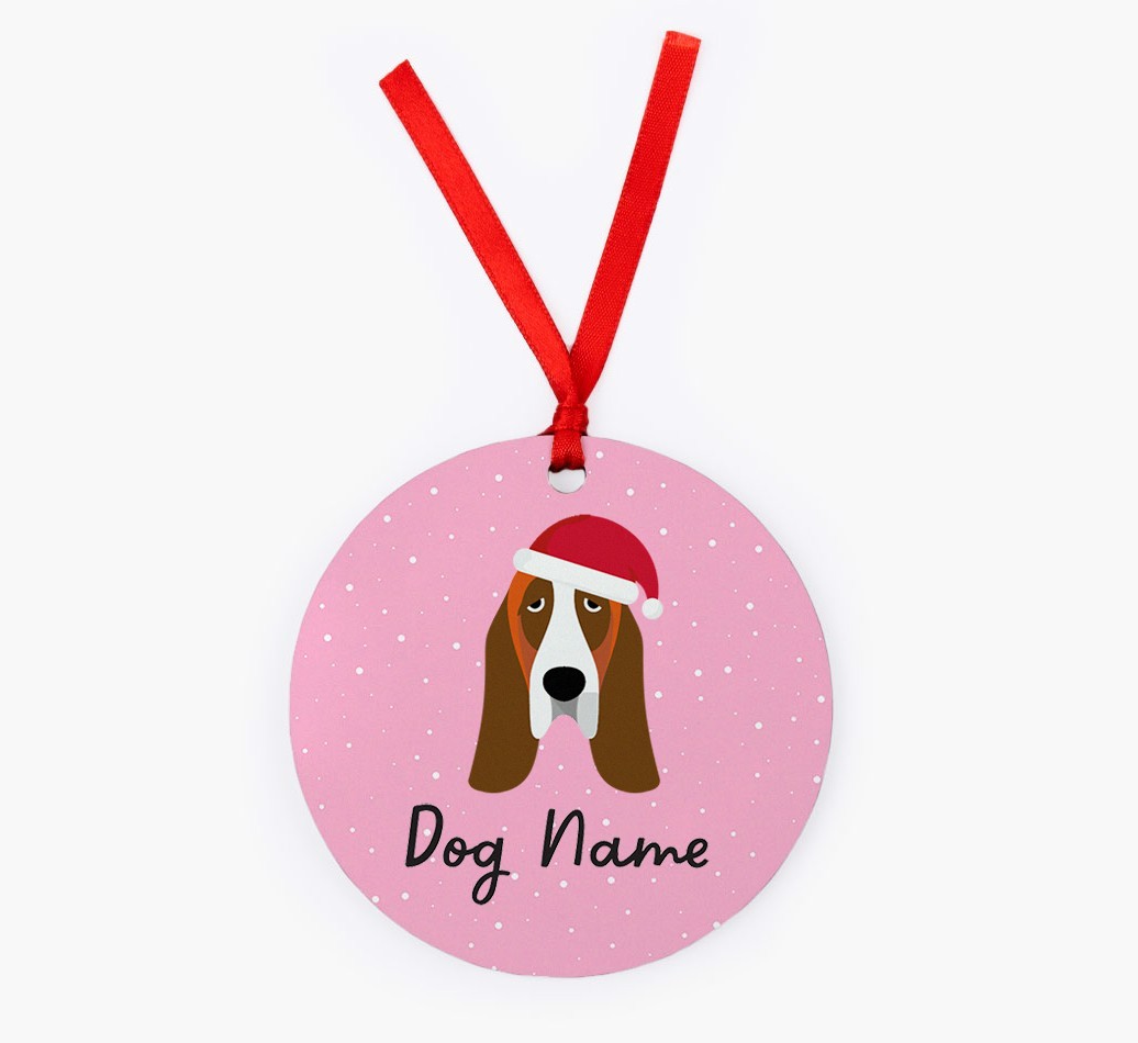 Snow: Personalised {breedFullName} Christmas Decoration
