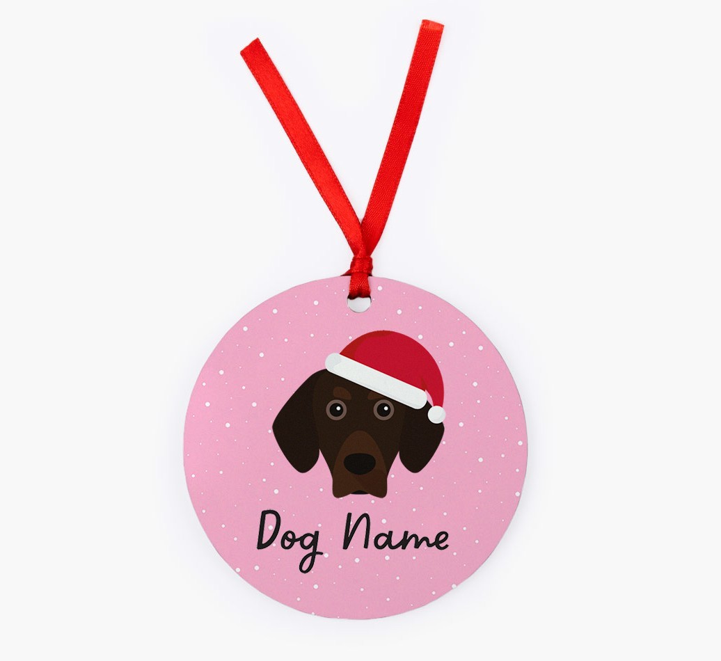 Snow: Personalised {breedFullName} Christmas Decoration