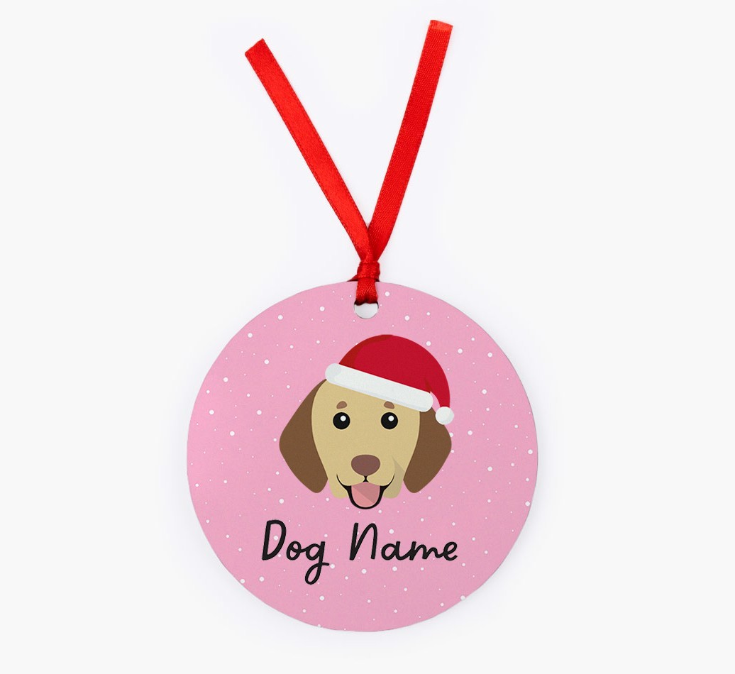 Snow: Personalized {breedFullName} Christmas Decoration