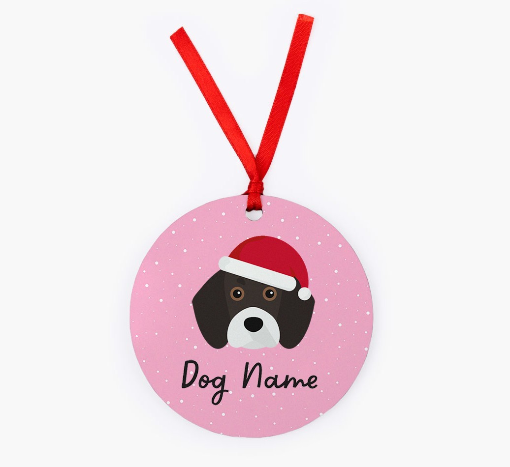 Snow: Personalised {breedFullName} Christmas Decoration