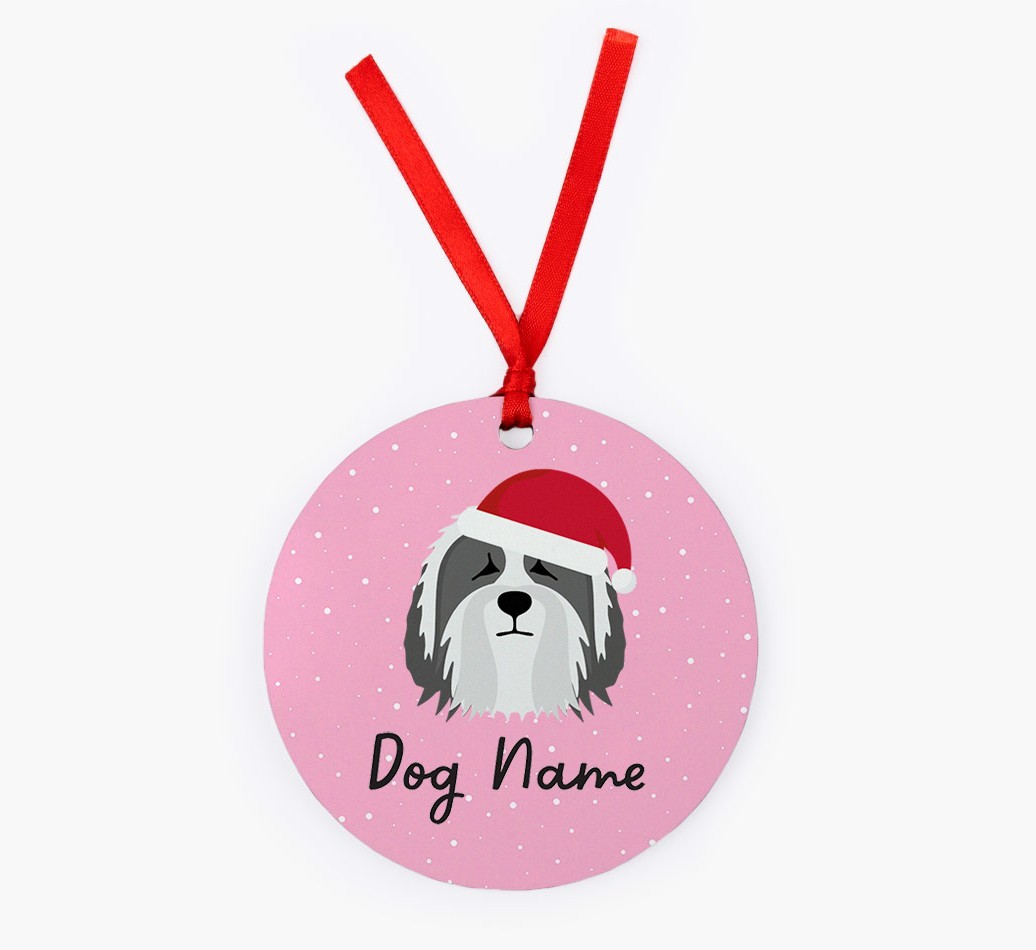 Snow: Personalized {breedFullName} Christmas Decoration