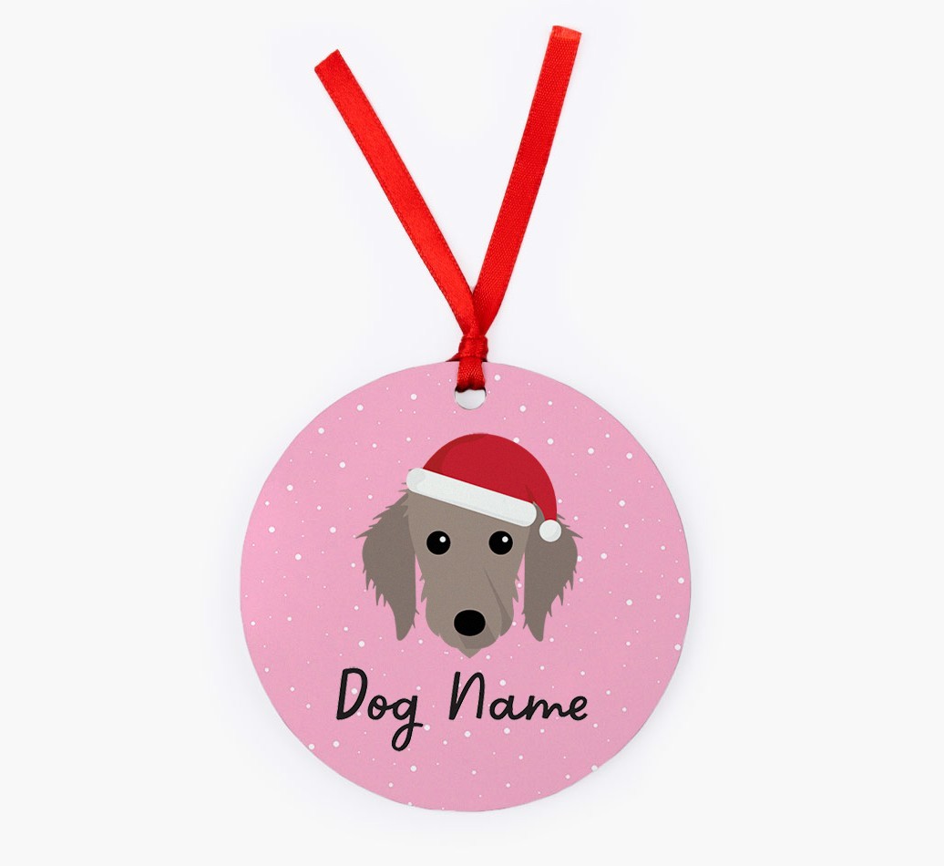 Snow: Personalized {breedFullName} Christmas Decoration