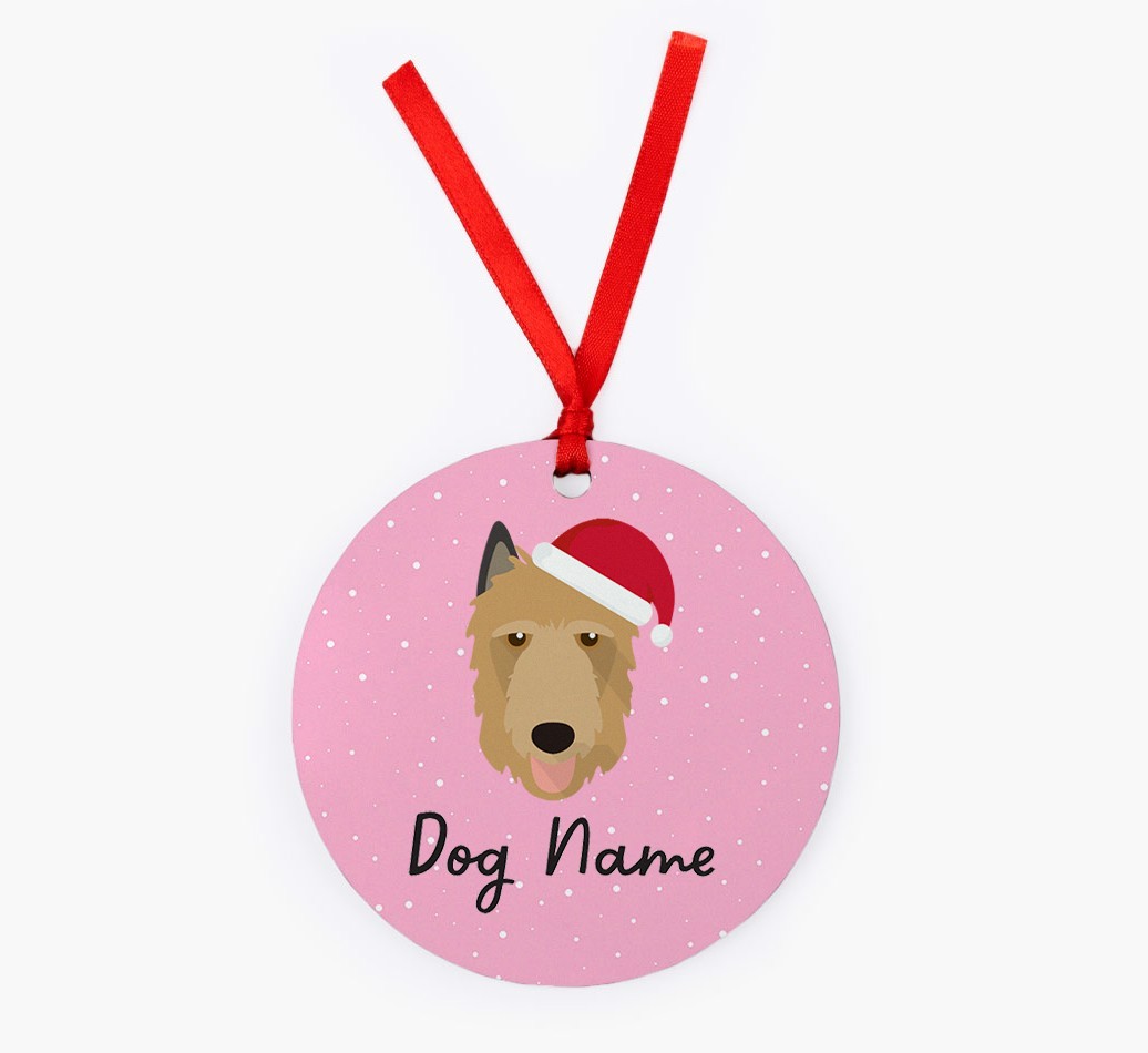 Snow: Personalized {breedFullName} Christmas Decoration