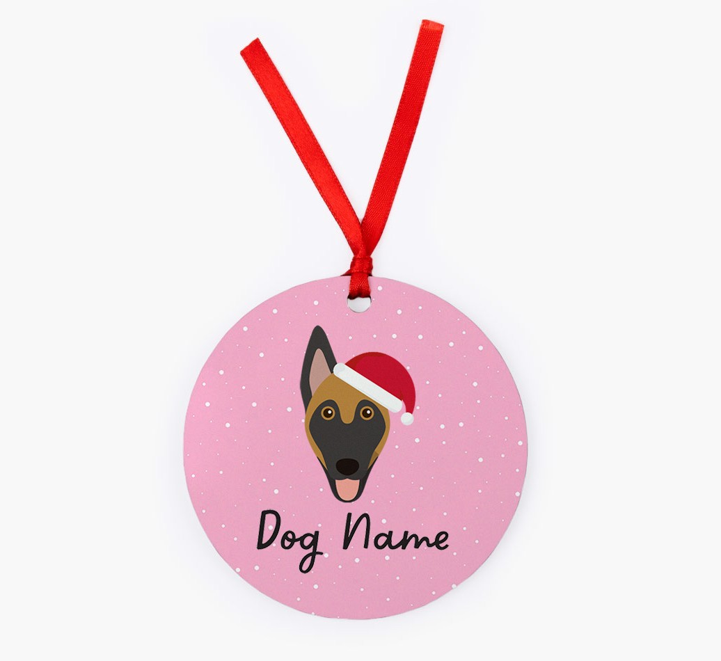Snow: Personalized {breedFullName} Christmas Decoration