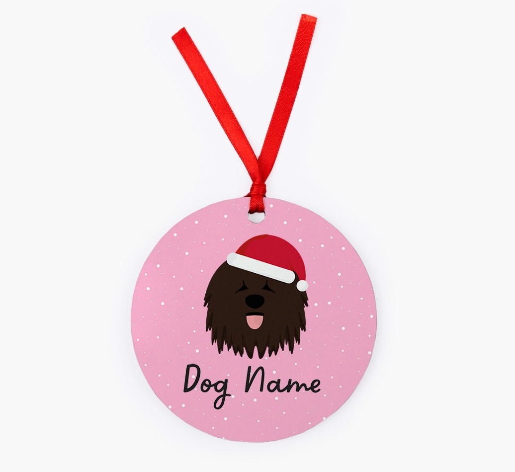 Snow: Personalised {breedFullName} Christmas Decoration