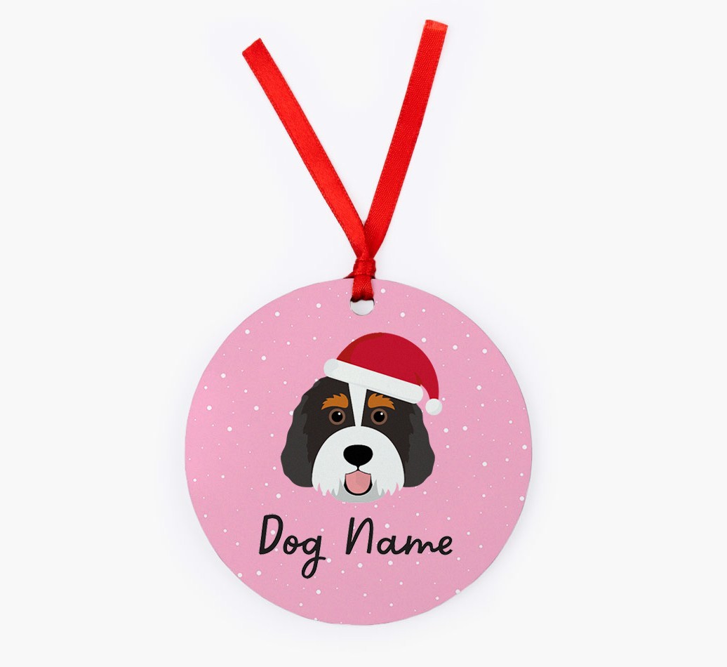 Snow: Personalised {breedFullName} Christmas Decoration
