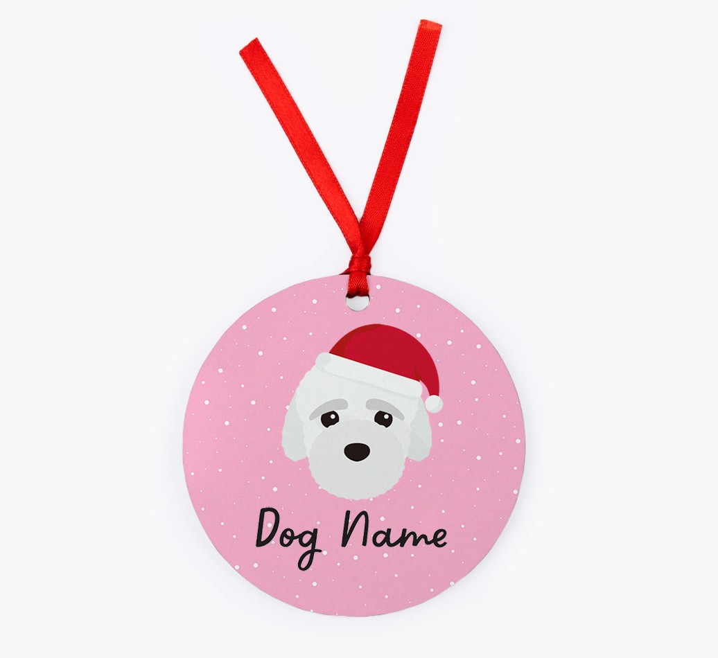 Snow: Personalized {breedFullName} Christmas Decoration