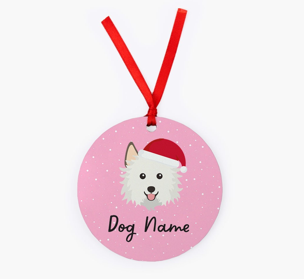 Snow: Personalized {breedFullName} Christmas Decoration