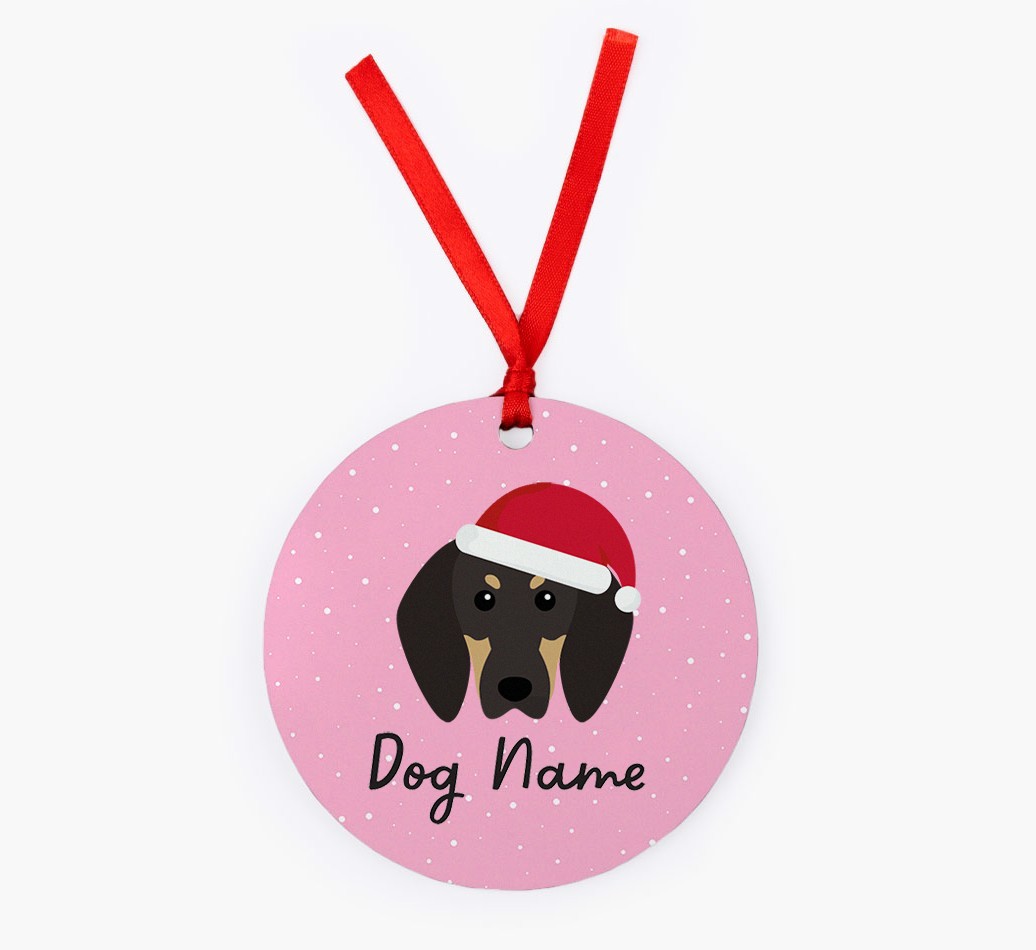 Snow: Personalised {breedFullName} Christmas Decoration