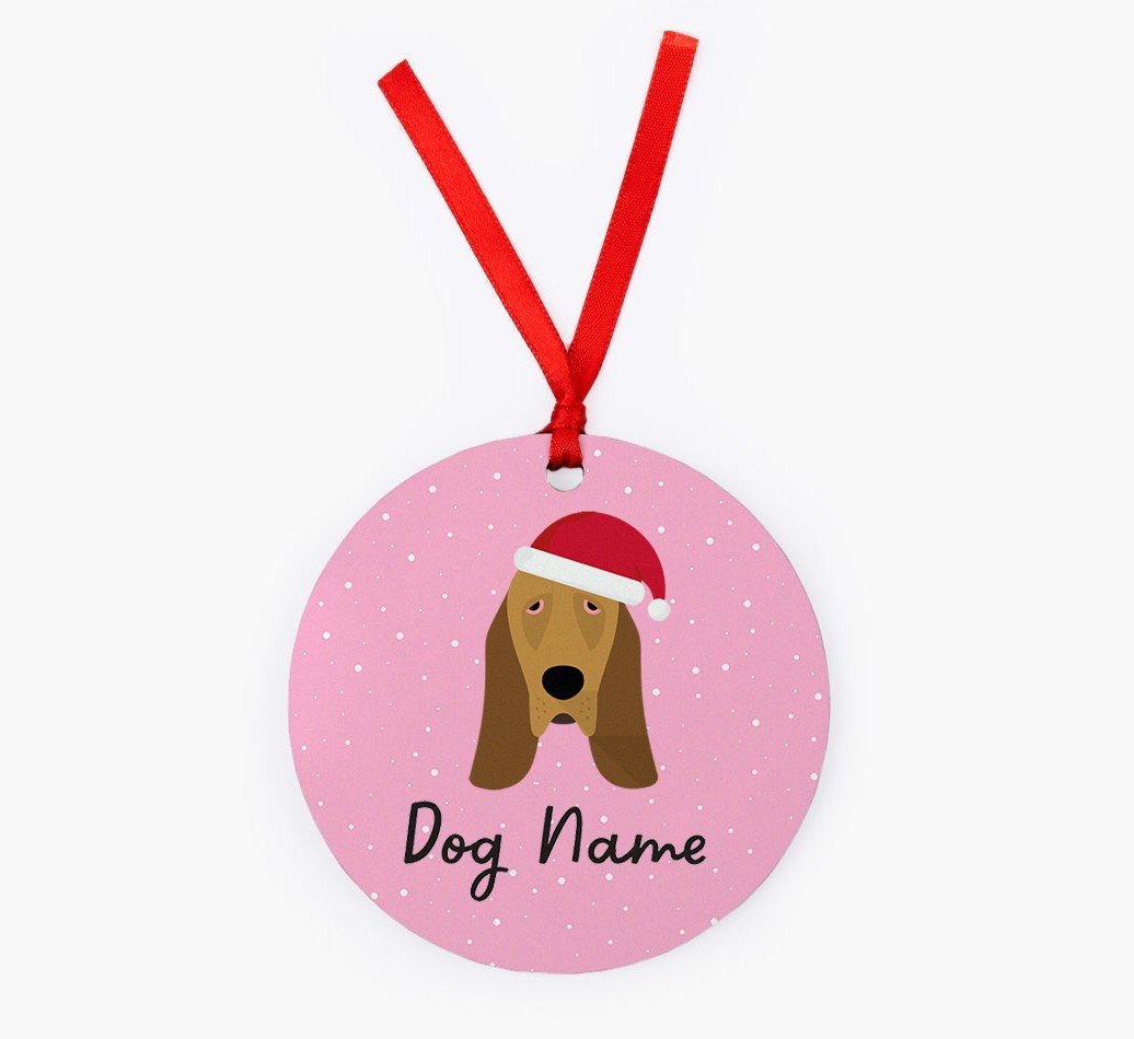 Snow: Personalised {breedFullName} Christmas Decoration