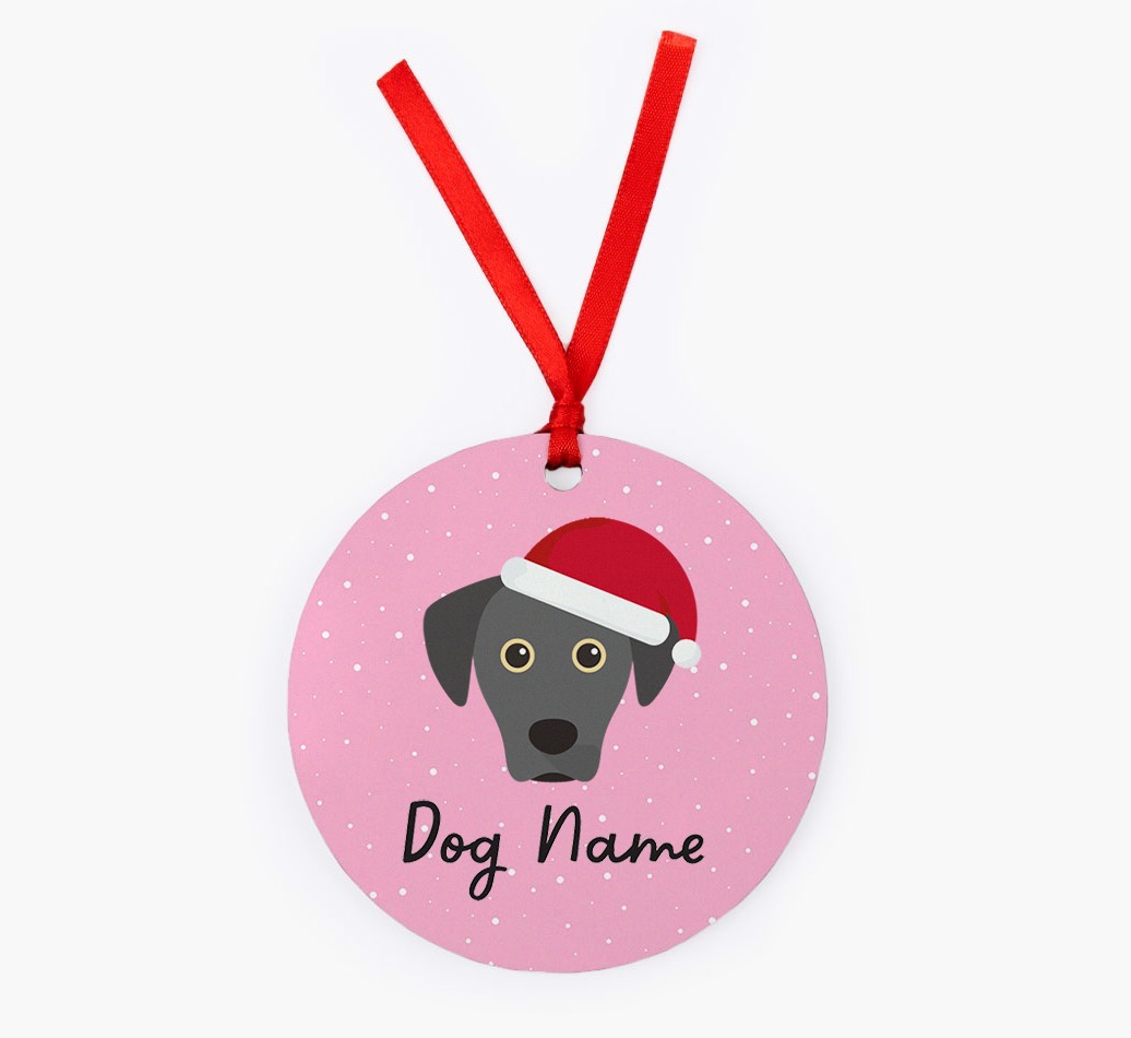 Snow: Personalized {breedFullName} Christmas Decoration