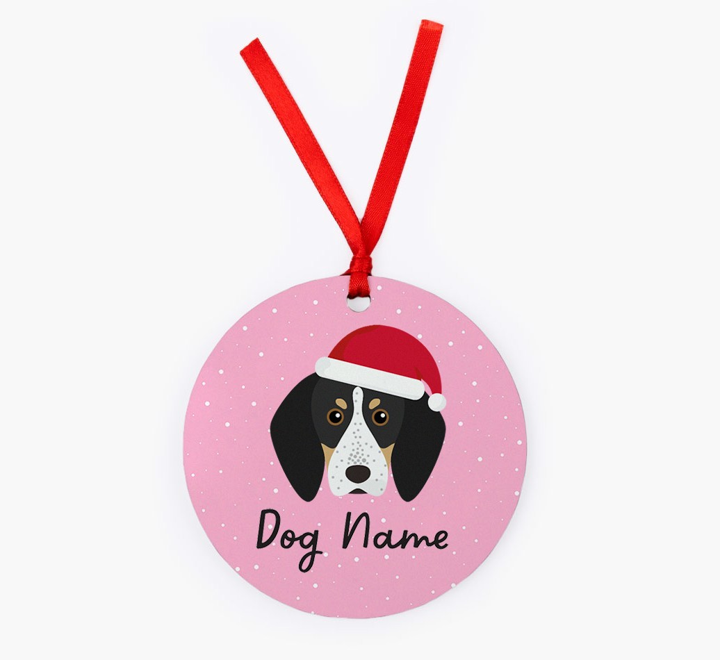 Snow: Personalised {breedFullName} Christmas Decoration