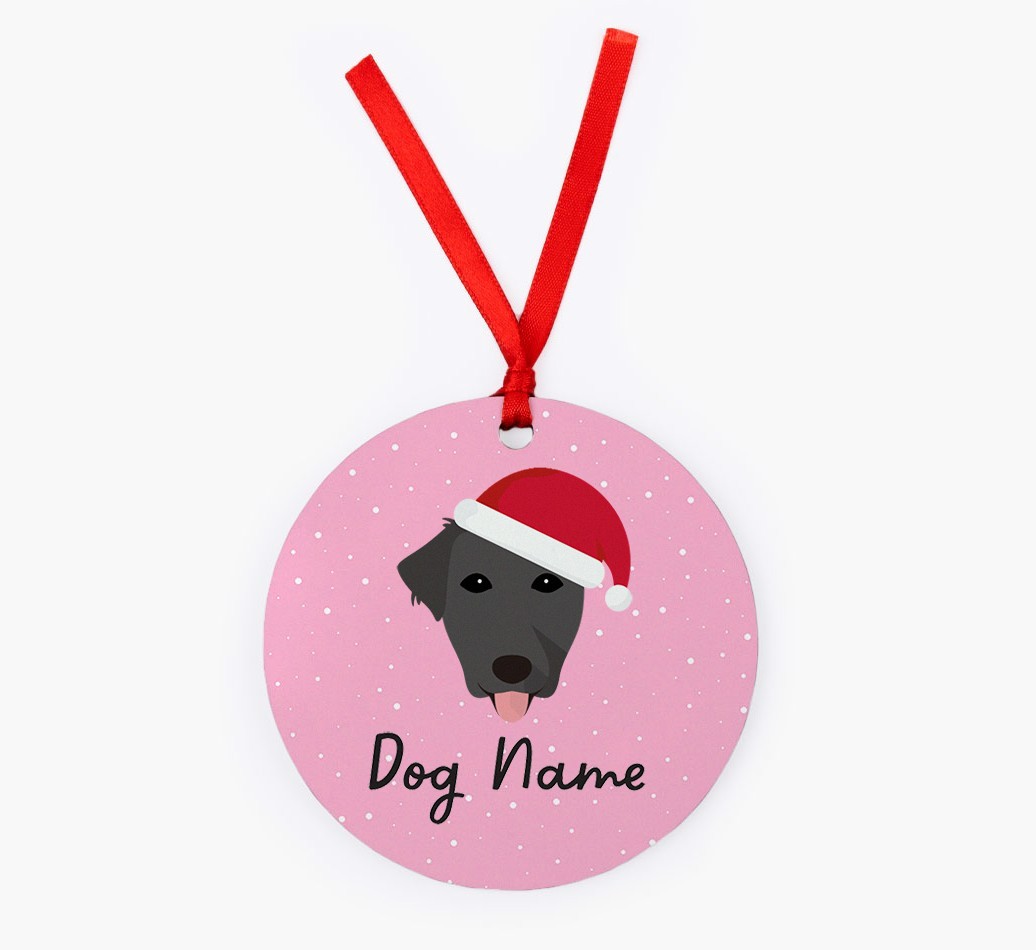 Snow: Personalized {breedFullName} Christmas Decoration