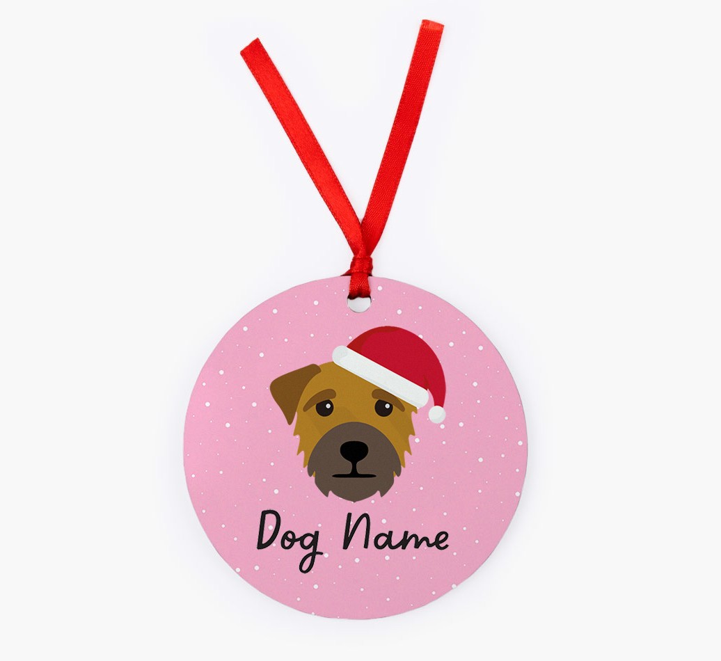 Snow: Personalised {breedFullName} Christmas Decoration