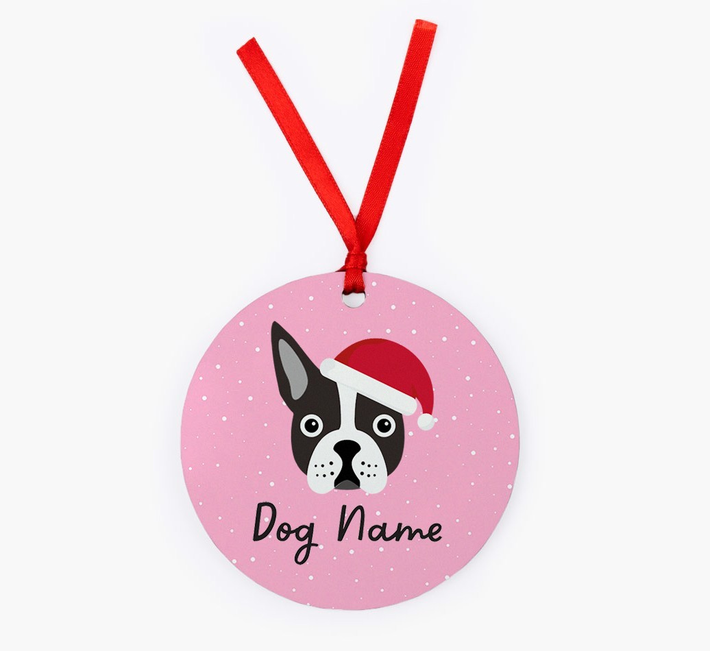 Snow: Personalized {breedFullName} Christmas Decoration