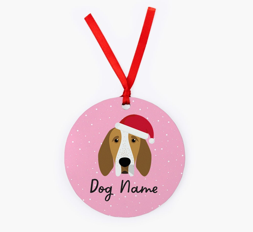 Snow: Personalized {breedFullName} Christmas Decoration