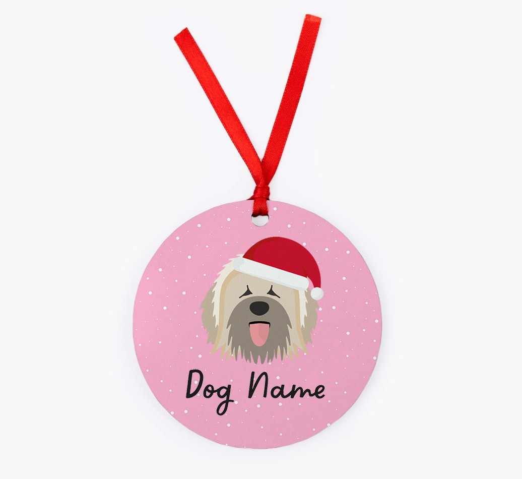 Snow: Personalized {breedFullName} Christmas Decoration