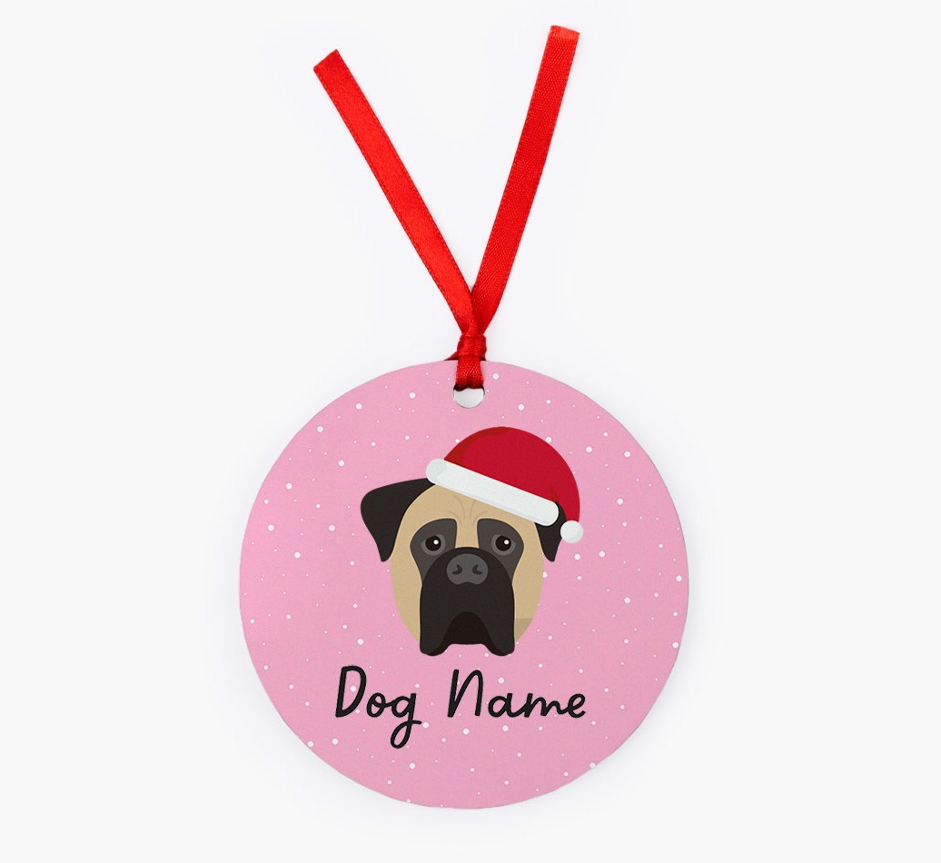 Snow: Personalised {breedFullName} Christmas Decoration