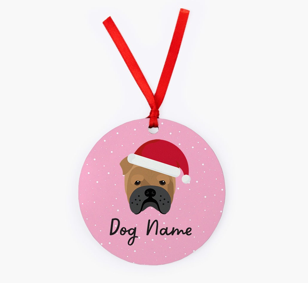 Snow: Personalized {breedFullName} Christmas Decoration