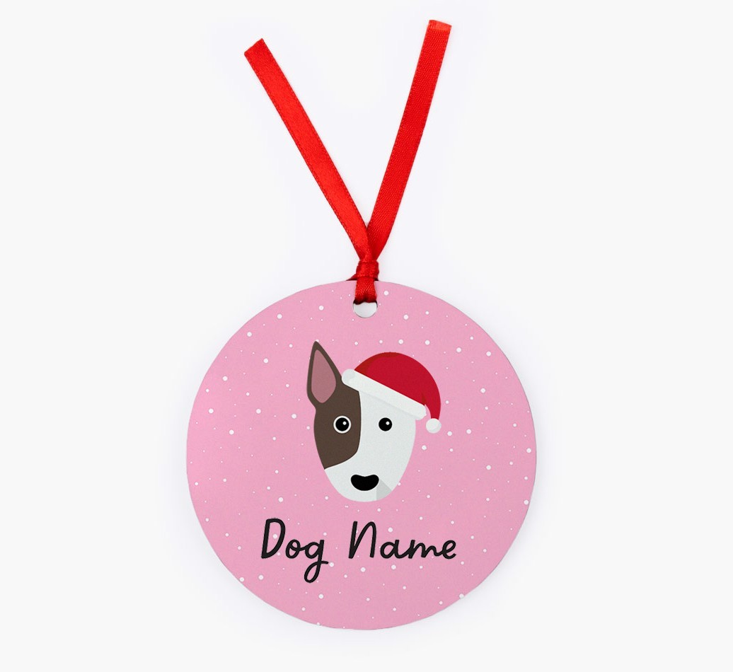 Snow: Personalised {breedFullName} Christmas Decoration