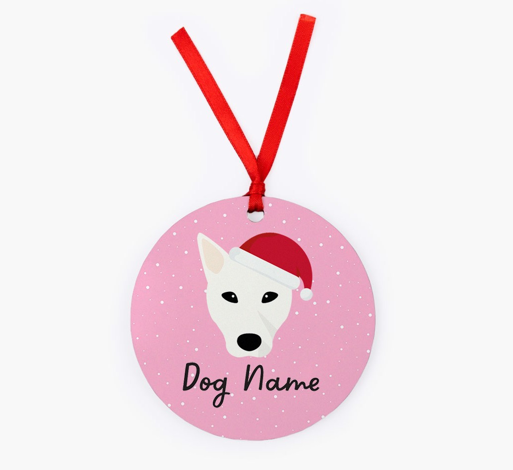 Snow: Personalized {breedFullName} Christmas Decoration