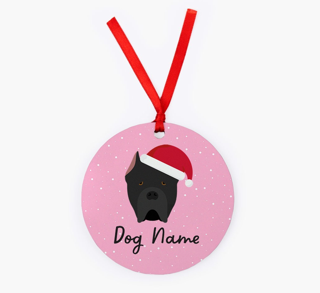 Snow: Personalized {breedFullName} Christmas Decoration