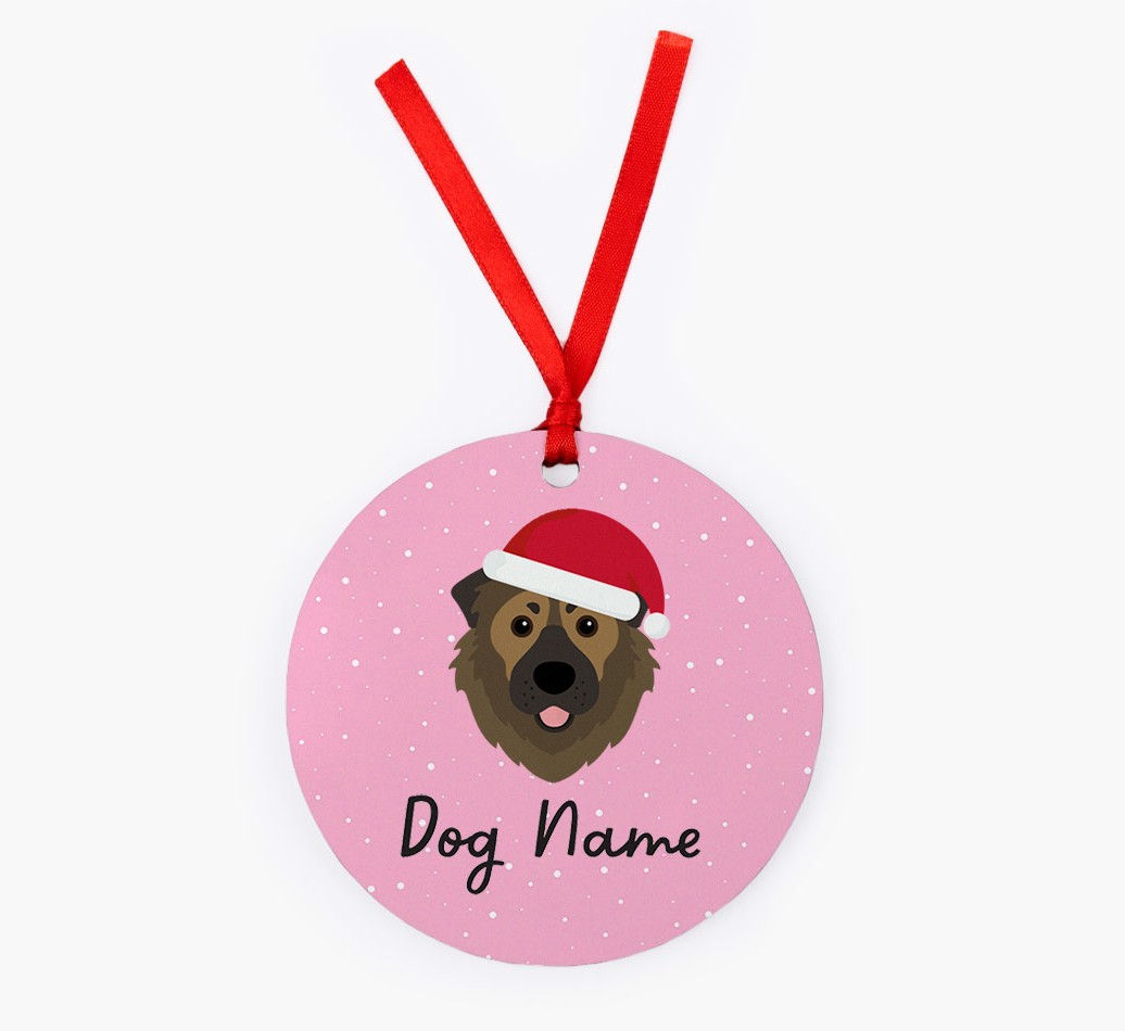 Snow: Personalised {breedFullName} Christmas Decoration