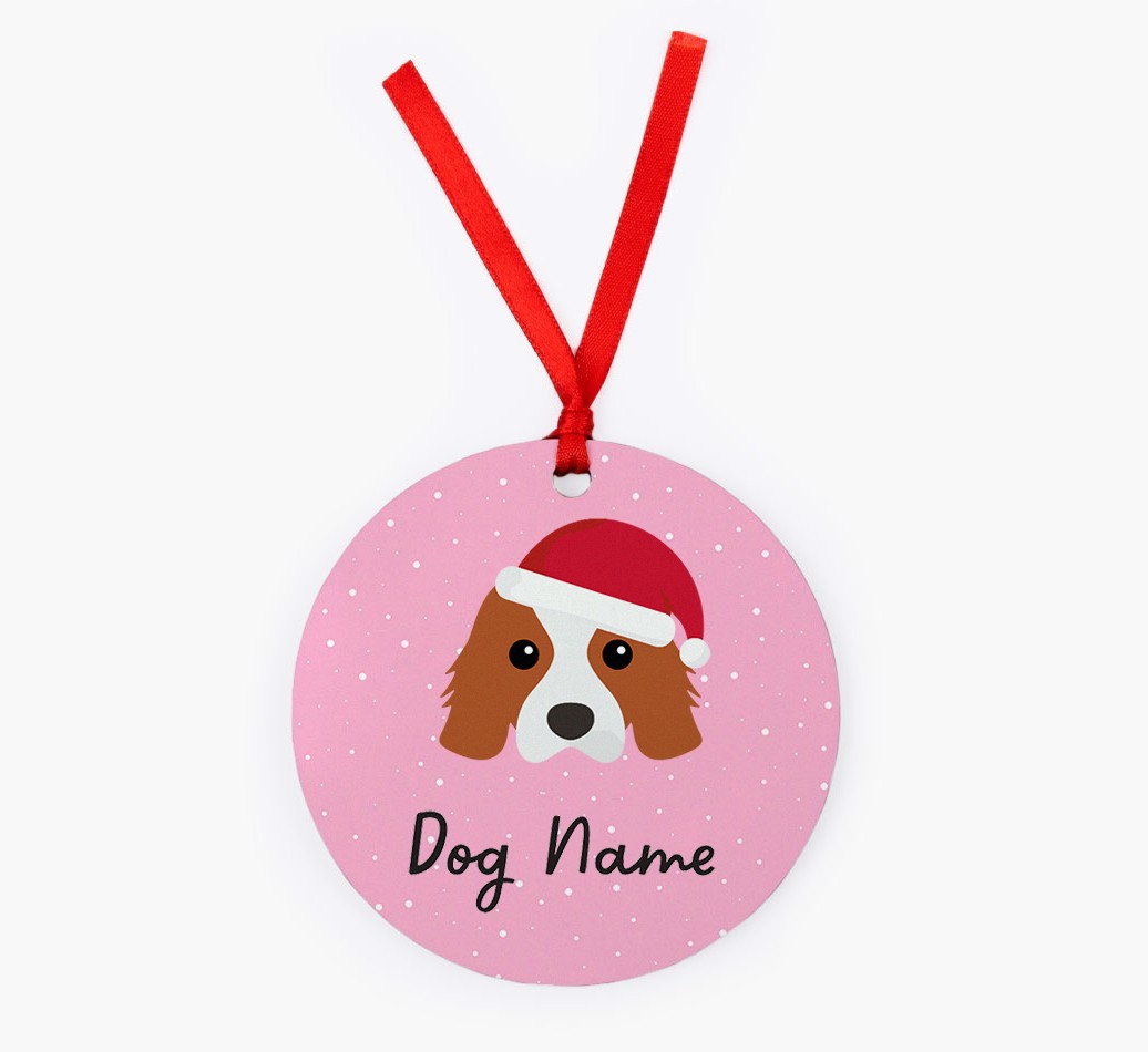 Snow: Personalized {breedFullName} Christmas Decoration