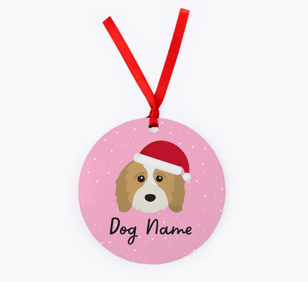 Snow: Personalized {breedFullName} Christmas Decoration