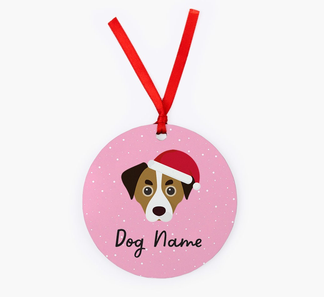 Snow: Personalised {breedFullName} Christmas Decoration