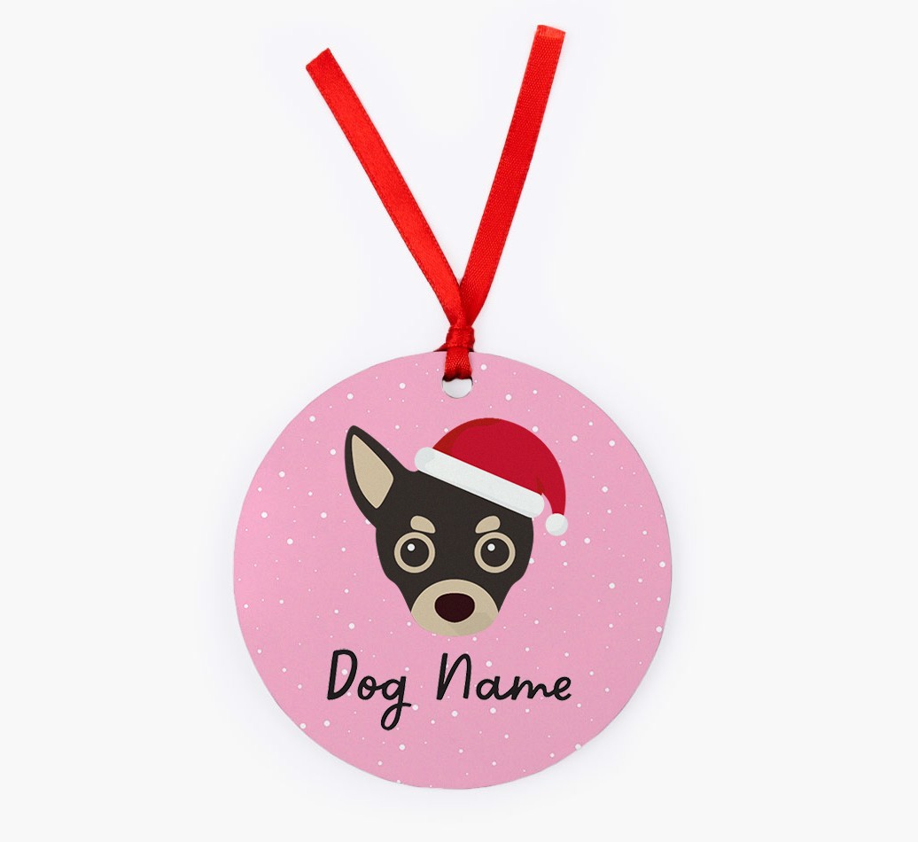 Snow: Personalised {breedFullName} Christmas Decoration