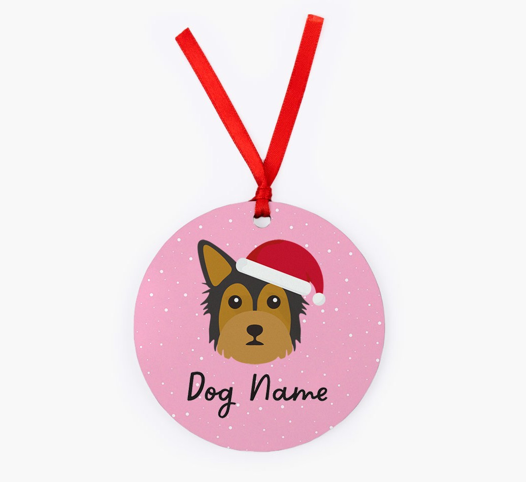 Snow: Personalized {breedFullName} Christmas Decoration