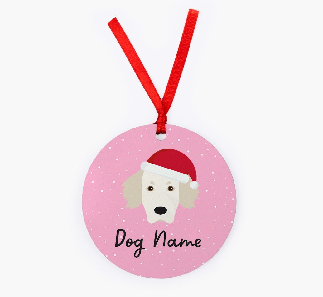 Snow: Personalized {breedFullName} Christmas Decoration